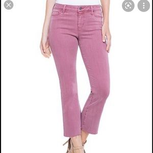 NWT Liverpool Crop Flare Jeans 30/10 Mauve Rouge